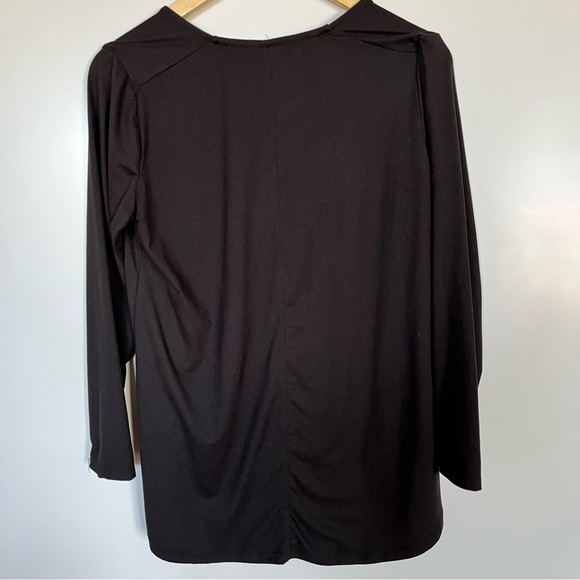 Just Cozy Black Long Sleeve Top Large - Picture 3 of 5